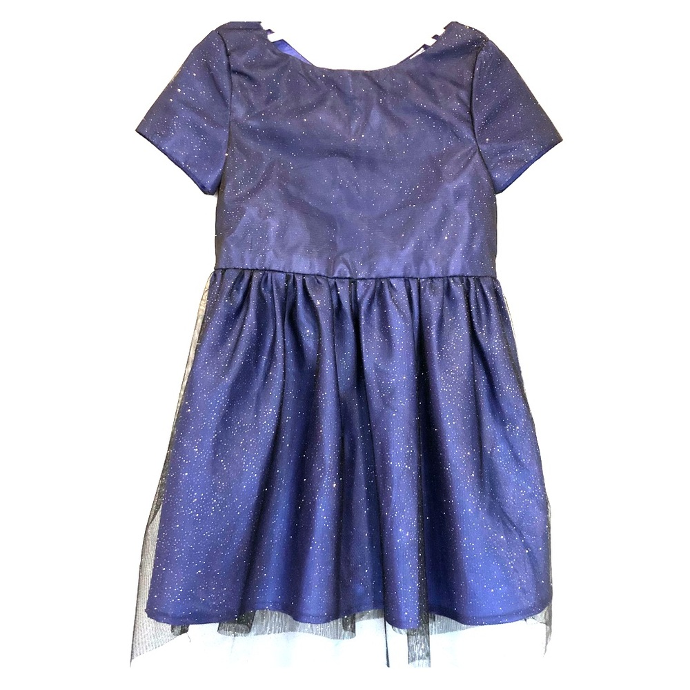 Sparkly Holiday Navy Dress